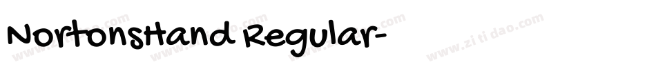 NortonsHand Regular字体转换